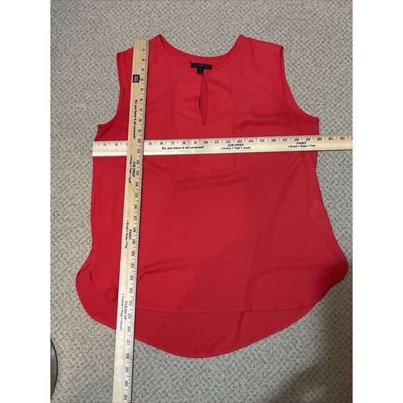 J CREW Women’s Size 10P Red Polyester Sleeveless Blouse - Picture 5 of 7
